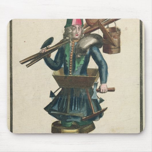 石大工の衣裳 マウスパッド (正面)