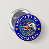 石大工2ボタンがあること誇りを持った 缶バッジ (正面&裏面)