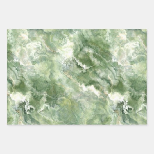 石大理石のテーマ模様の包み込み紙シート ラッピングペーパーシート (正面2)