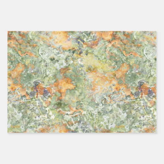 石大理石のテーマ模様の包み込み紙シート ラッピングペーパーシート (正面)