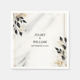 石大理石を積み上げた純粋自然作結婚業 スタンダードカクテルナプキン