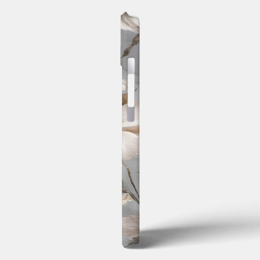 石大理石デザイン – 花 Case-Mate iPhoneケース (裏面 / 左)