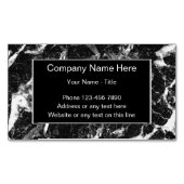 石大理石ルック名刺マグネット マグネット名刺 (正面)