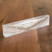 石大理石製石工事業 デスクネームプレート (側面)