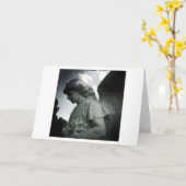 石天使あいさつ空白のきカード カード (黄色い花)