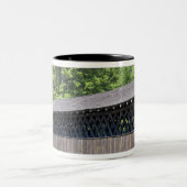 石山に覆われた石橋 ツートーンマグカップ (中央)