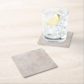 石岩大理石トラバース自然背景 スクエアペーパーコースター (インサイチュ)