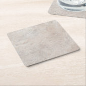 石岩大理石トラバース自然背景 スクエアペーパーコースター (アングル)