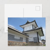 石川門、金沢城：日本 ポストカード (正面/裏面)