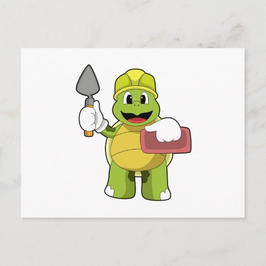 石工としてのカメ ポストカード (正面)