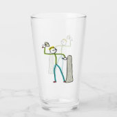 石工のスティックマン タンブラーグラス (裏面)