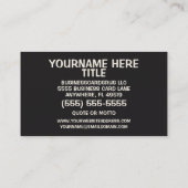 石工の背景 名刺 (裏面)