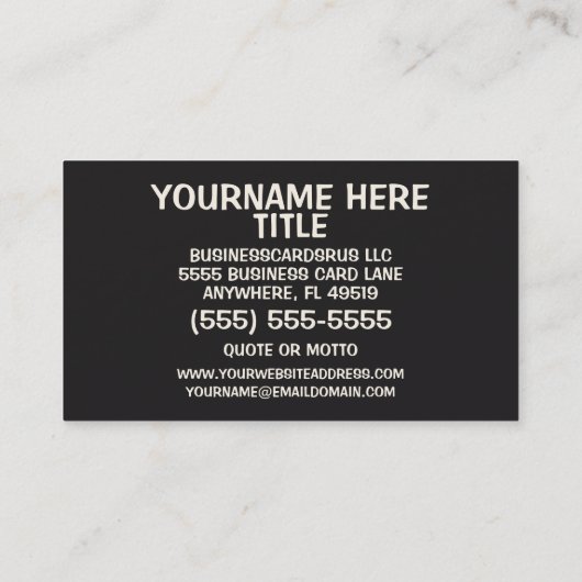 石工の背景 名刺 (裏面)