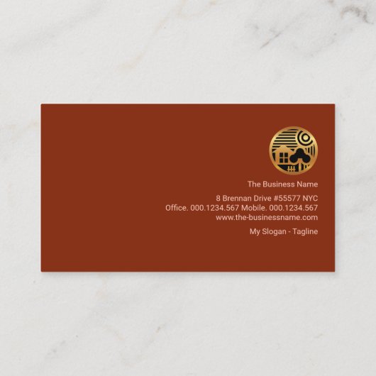 石工れんが敷設建築 名刺 (裏面)