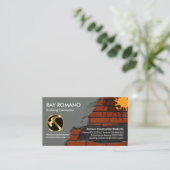 石工れんが敷設建築 名刺 (スタンド正面)