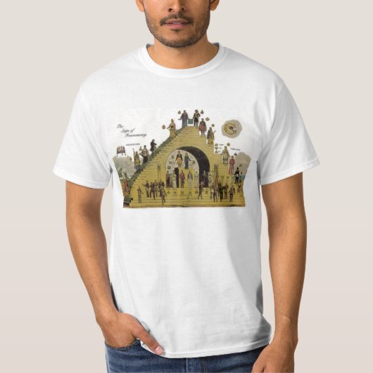 石工ティーのステップ Tシャツ (正面)