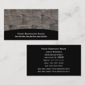 石工レンガ壁の名刺 名刺 (正面/裏面)