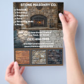 石工事業 チラシ (手)