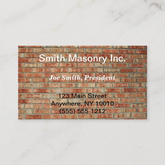 石工名刺 名刺 (正面)