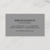 石工名刺 名刺 (裏面)