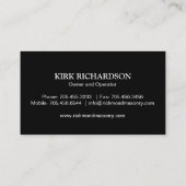 石工名刺 名刺 (裏面)