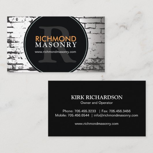 石工名刺 名刺 (正面/裏面)