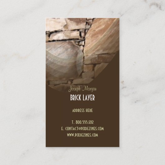 石工名刺 名刺 (裏面)