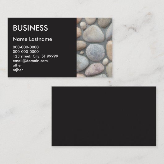 石工 名刺 (正面/裏面)