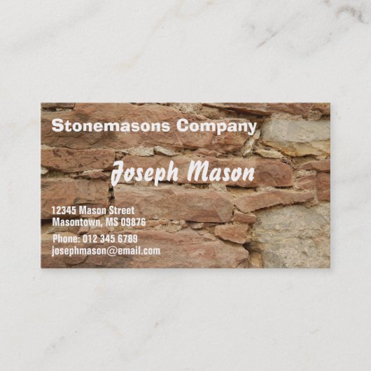 石工-建築 名刺 (正面)