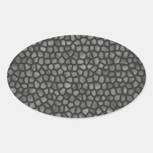 石床 楕円形シール (正面)