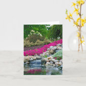 石庭の滝 カード (黄色い花)