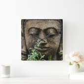 石庭花像 スクエア壁時計 (ホーム)