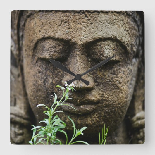 石庭花像 スクエア壁時計 (正面)