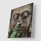 石庭花像 スクエア壁時計 (傾斜)