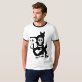 石手のスカルの信号器T Tシャツ (正面フル)
