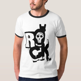 石手のスカルの信号器T Tシャツ