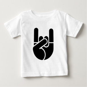 石手のステンシル ベビーTシャツ