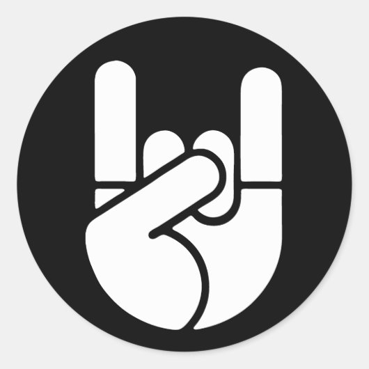 石手のステンシル ラウンドシール (正面)