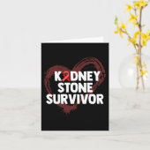 石手術を受けた人の腎臓病画像 カード (黄色い花)