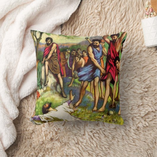 石打ち枕 クッション (ブランケット)