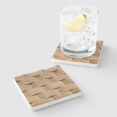 石擁壁テクスチャ、角コースター ストーンコースター (横)