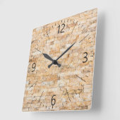 石文 スクエア壁時計 (傾斜)