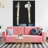 石斧、先史時代 キャンバスプリント (インサイチュ (リビング))