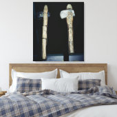 石斧、先史時代 キャンバスプリント (インサイチュ (寝室))