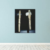 石斧、先史時代 キャンバスプリント (インサイチュ (ウッドフロア))