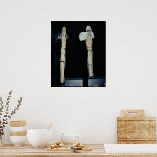 石斧、先史時代 ポスター (キッチン)