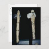 石斧、先史時代 ポストカード (正面/裏面)