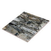 石材-大パターン（の模様が）ある型セラミックタイル-灰色、茶色 タイル (側面)