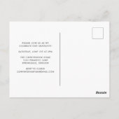 石板おめでとう大学院写真卒業招待状 ポストカード (裏面)