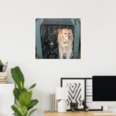 石板とサーシャ ポスター (ホームオフィス)